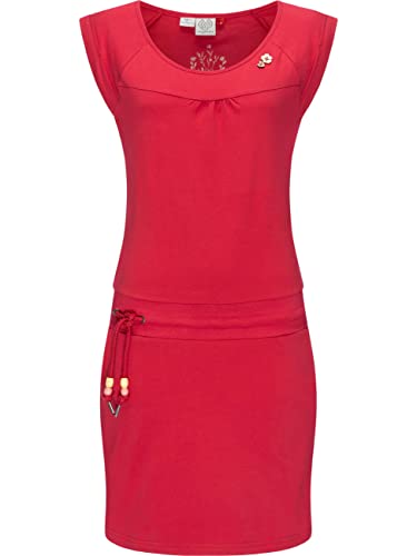 Ragwear Damen Baumwoll Jersey Kleid Sommerkleid Strandkleid Penelope Red21 Gr. XXL