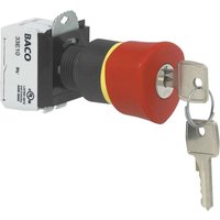 BACO Not-Aus-Schalter mit Statusanzeige Rot Schlüsselentriegelung L22GR01B 1 St. (BAL22GR01B)