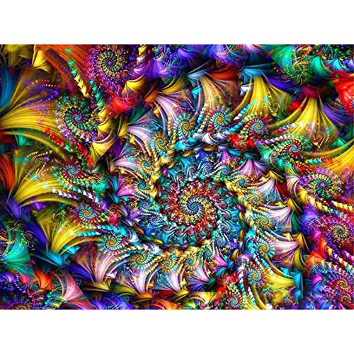 Trayosin 5D Diamond Painting Mandala Diamant Painting Bilder DIY Diamant Malerei Diamant Stickerei Leinwand Malerei Blume Bilder Vollbohrer für Erwachsene, Wand Dekor (D,50x70cm)