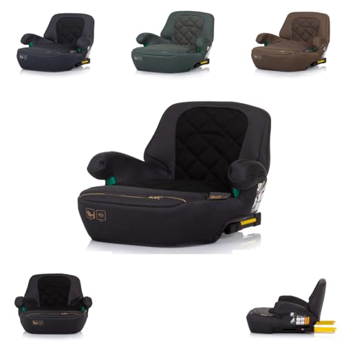 Chipolino Kindersitz i-Size Sitzerhöhung Safy (125-150cm), Gruppe 3 (22-36 kg), Farbe:schwarz