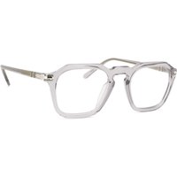 Persol Damen Po3263v Quadratischer Brillenrahmen, Transparent Grau