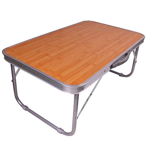 NBVCX Machinery Parts Adjustable Table Folding Computer Desk Children's Dining Table Portable Aluminum Table Indoor and Outdoor Both can use 65x40x30cm