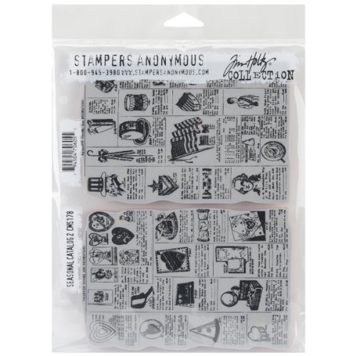 Unbekannt Stempel Anonymous Seasonal Katalog Nr. 2 selbst Gummi-Stempel-Set, Kunststoff, Mehrfarbig, 24,7 x 18,6 x 0,6 cm