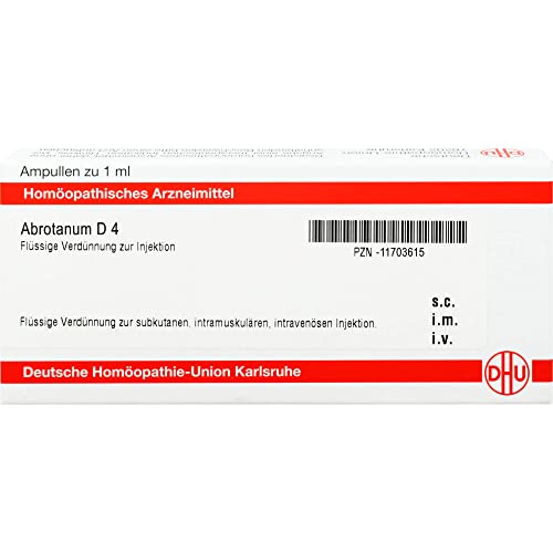 DHU Abrotanum D4 flüssige Verdünnung zur Injektion, 8 St. Ampullen