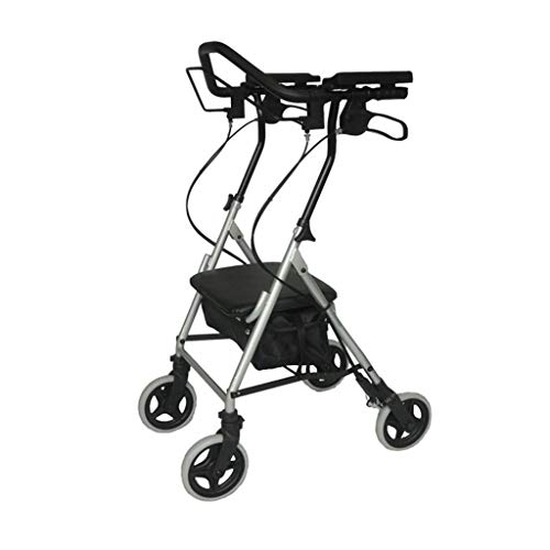 Walkers Ältere Walker Old Man Trolley Tragbare Einkaufswagen Walking Cart Roller Rutschfester Gehstock Mit