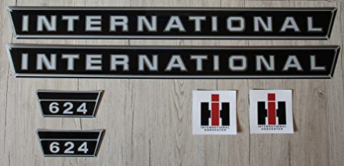 IHC/Mc Cormick Aufkleber international 624 Silber Logo Emblem Sticker Label Set klein
