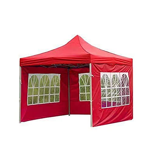 210D Oxford Tuch Outdoor-Zelt Tuch-Zelt-Tuch Outdoor-Überdachungszelt Wasserdichter Regendichter Schatten Windschutzscheibe transparentes Tuch 3 Meter Tragbares Baldachin Falten für Camping (Red)