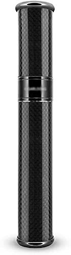 YUNZHIDUAN Humidor Portable Zigarrenröhre Einzelpackung Sealed Water Zigarrenhalter Zweifarbig Optional Essential Carbon Fiber Anwendbare Reise-Zigarrenhülle für Herren (Color : Black, Size : 183 mm)