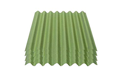 Onduline Easyline Dachplatte Wandplatte Bitumenwellplatten Wellplatte 4x0,76m² - grün