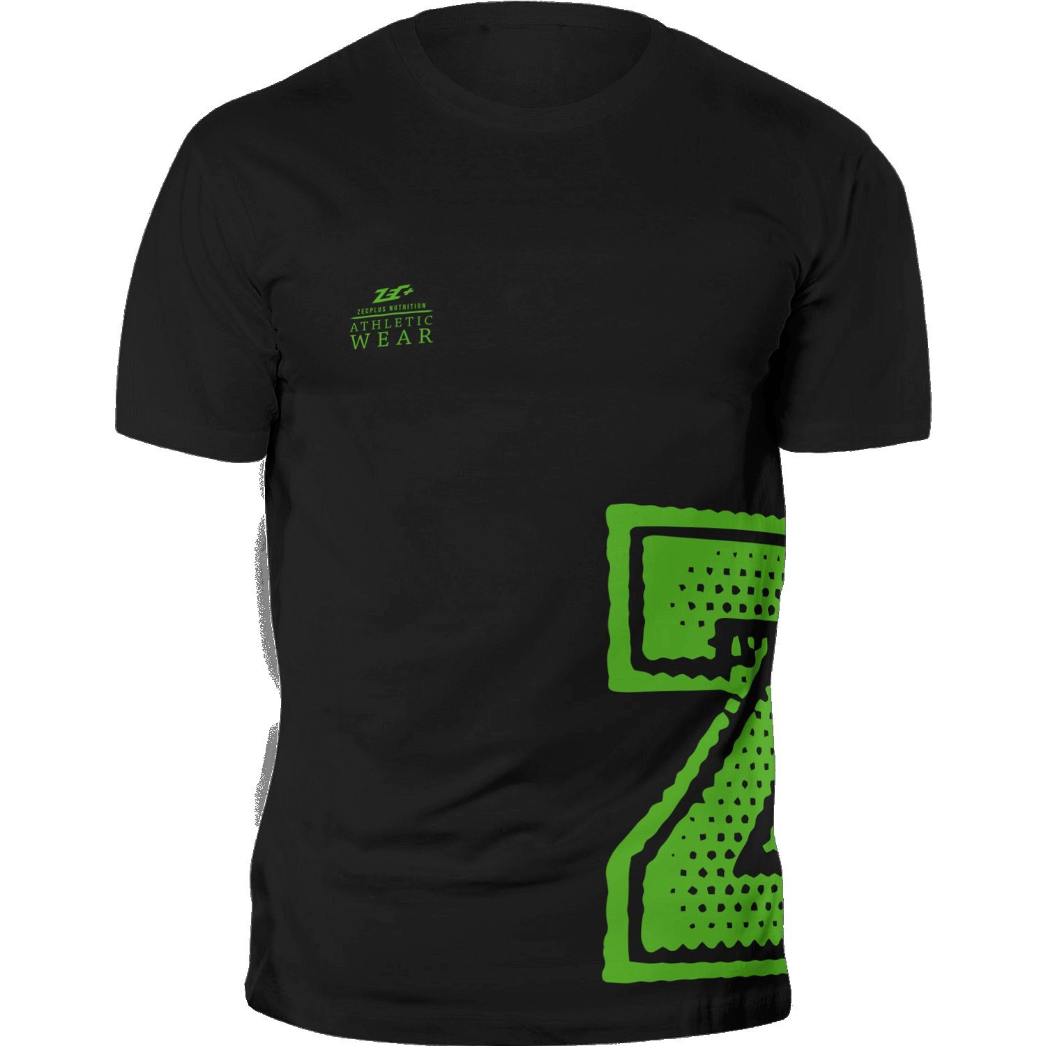 ZEC+ Herren Shirt Athletic T-Shirt Man in SCHWARZ aus 100% Baumwolle Größe M
