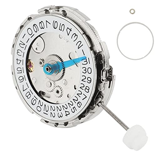 Lrporyvn Uhrwerk 2813, 4-polig, für DG3804-3 GMT Uhrwerk, automatisches mechanisches Uhrwerk, Reparaturteile, silber, 0