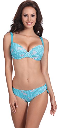 Feba Figurformender Damen Push Up Bikini D1N32L1V2RS4 (Muster-411, Cup 70 H/Unterteil 36)