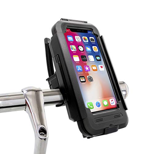 MyGadget Fahrradhalterung Wasserdicht für Apple iPhone XS | X - Lenker Hülle Case Handyhalterung für Fahrrad o. Motorrad GPS Navigation Lenkerhalterung