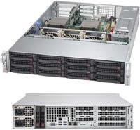 Supermicro SC826 BAC4-R1K23WB - Rack - einbaufähig - 2U - verbessertes, erweitertes ATX - SATA/SAS - Hot-Swap 1200 Watt - Schwarz