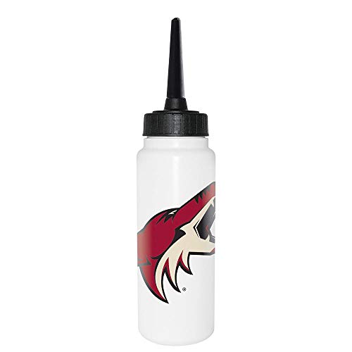Sherwood NHL Trinkflasche 1000 ml, Arizona Coyotes, Eishockey Trinkflasche, Sportflasche mit NHL Club Logo, biegsamer Silikon-Trinkhalm