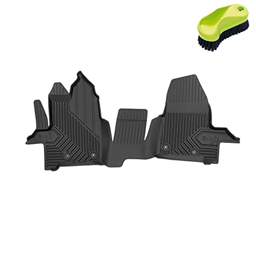 Frogum No.77 Ganzjahresset von 1 Auto Fußmatten für Ford Transit Custom ab 2012 | Langlebiges TPE Material