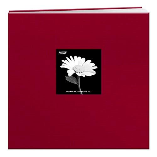 Pioneer 30,5 x 30,5 cm Buch, Stoffeinband, Album mit Fenster, rot, Apple Red, 30,5 x 30,5 cm