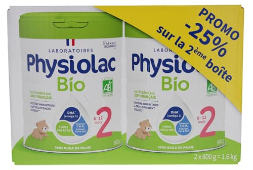 Physiolac Bio 2 6 bis 12 Monate Los von 2 x 800 g