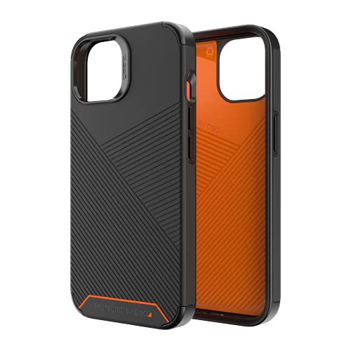 Gear4 ZAGG Denali Snap - MagSafe-kompatibles Gehäuse mit D3O®-verstärkter Rückplatte - für iPhone 13 - Farbe: Schwarz