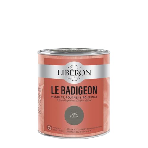 Libéron Le Badigeon Möbelstücke, Balken und Holzvertäfelungen, Kohlegrau, 0,75 l