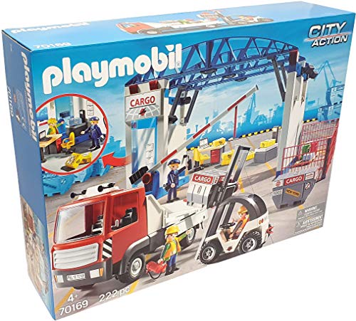 Playmobil 70169 - CARGOHALLE MEGASET MIT GABELSTABLER & CONTAINERTRUCK