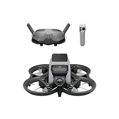 DJI Avata Pro-View Combo (DJI Goggles 2) - FPV-Drohne Quadrokopter mit stabilisiertem 4K Video, superweitem 155° Sichtfeld, integriertem Propellerschutz