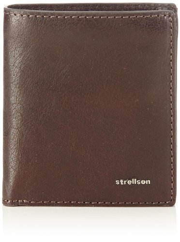 Strellson Jefferson Billfold Q6 4010001302 Herren Geldbörsen 9x11x1 cm (B x H x T), Braun (Dark Brown 702)