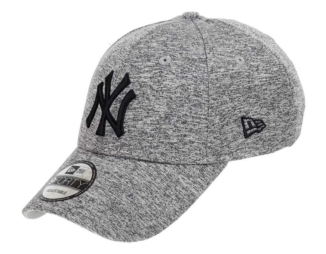 New Era New York Yankees Tech Jersey Grey 9Forty Adjustable Cap - One-Size