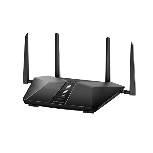 NETGEAR Nighthawk RAX43 WiFi 6 WLAN Router AX4200 (5-Stream AX5 mit bis zu 4,2 GBit/s, Abdeckung für Häuser und Wohnungen bis 175 m²,WPA3, kompatibel mit iPhone 11 oder Samsung S20)