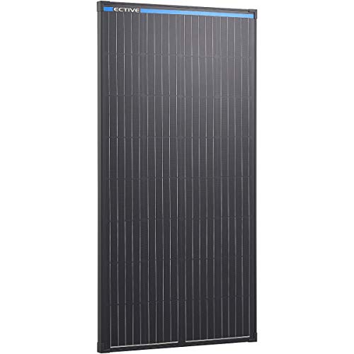 ECTIVE 12V 175W Monokristallines Solarmodul Black Edition mit 32 Zellen Solarpanel mit Sicherheitsglasplatte MSP175 Black in 13 Varianten 50-190 Watt