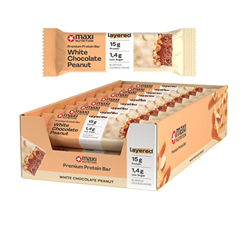 Maxi Nutrition Protein Nut Bar - White Chocolate Peanut Caramel, 810 g
