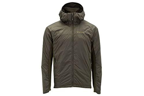 Carinthia TLG Jacket Atmungsaktive, Isolierte, Ultra-Leicht Lauf-Jacke mit Kapuze für den Winter, Olive, S