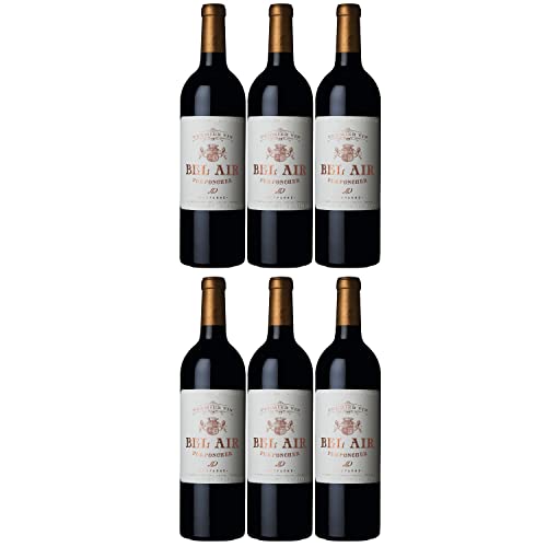 Château Bel Air rouge Premier Vin Bordeaux AOC Rotwein Wein trocken Frankreich I FeinWert Paket (6 x 0,75l)