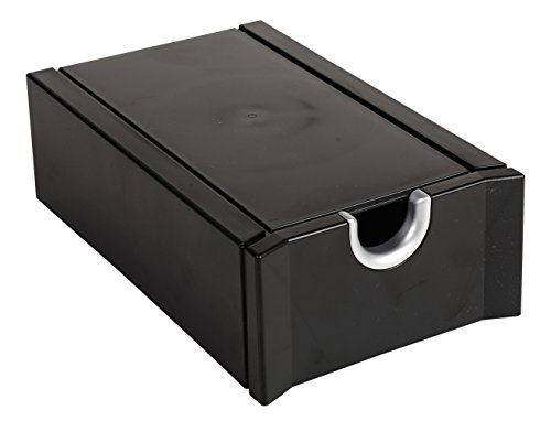 Exacompta 685411D Exabusiness Kartenbox (für 300 Visitenkarten, praktisch und elegant) 1 Stück schwarz