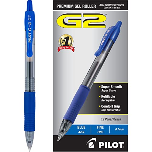 Pilot Pen G2 Premium Gel Roller Pen 7 mm Offene Lager blau, Acryl, Mehrfarbig