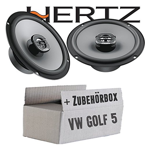 Lautsprecher Boxen Hertz X 165-16,5cm Koax Auto Einbauzubehör - Einbauset für VW Golf 5 - JUST SOUND best choice for caraudio