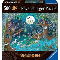 Ravensburger Puzzle 17516 - Fantasy Forest - 500 Teile Holzpuzzle für Kinder und Erwachsene ab 14 Jahren, mit stabilen, individuellen Puzzleteilen und