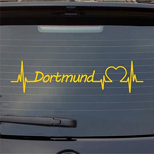 Hellweg Druckerei Dortmund Herz Puls Stadt Liebe Auto Aufkleber Sticker Heckscheibenaufkleber