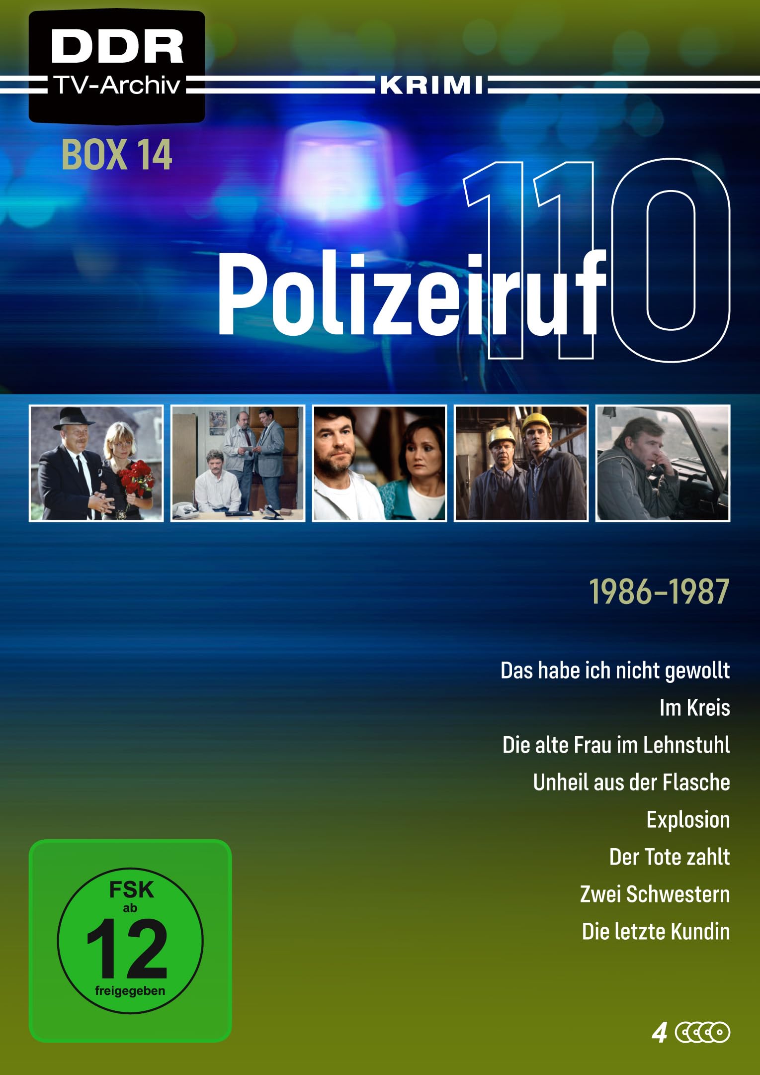 Polizeiruf 110 - Box 14 - mit Sammelrücken (DDR TV-Archiv) [4 DVDs]