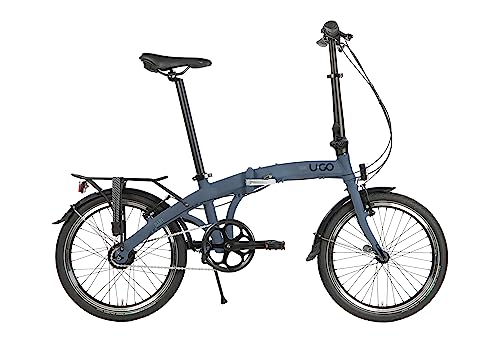 U.GO Unisex-Adult Dare U•GO i7 Folding Bike 20" Klappräder, Blue, Uni