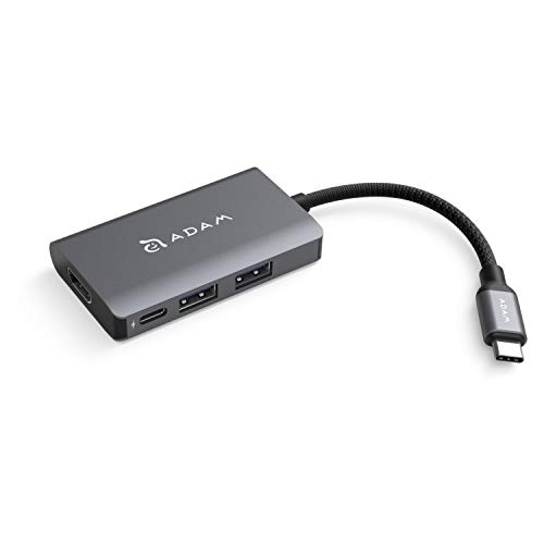 ADAM CASA Hub A01m grau USB 3.1 USB Typ C (USB-C) 4 Port Hub Elements (Grau)