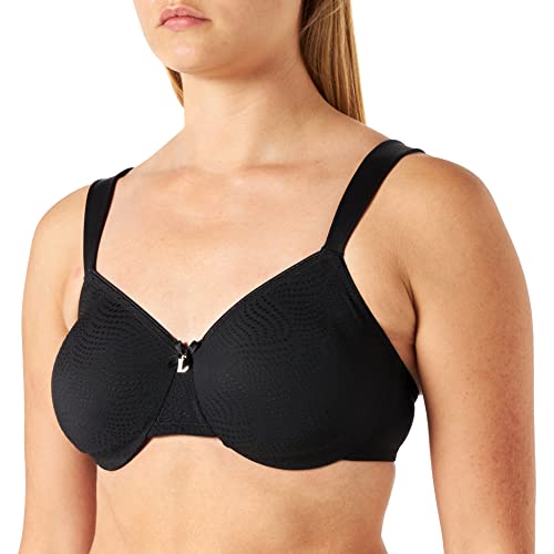 Delimira Damen Minimizer BH - Bügel Klassischer Große Größen BH Schwarz 100E(44DD)