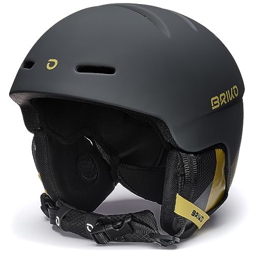 Briko Unisex – Erwachsene Helm Helmet, Matt Abbey Gray-Sahara Yellow, S