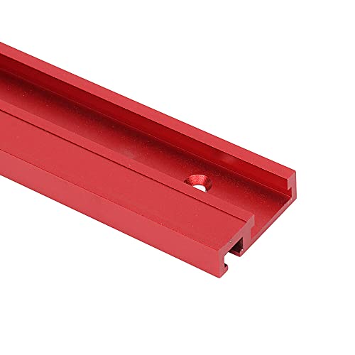 Acofuns 100–1220 mm rote Aluminiumlegierung 45 Typ T-Schiene Holzbearbeitung T-Nut Gehrungsschiene / Tischsägefräse Gehrungslehre