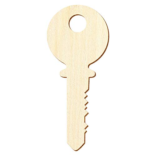 Holz Schlüssel V1 - Deko Basteln 5-50cm, Größe:38cm, Pack mit:1 Stück