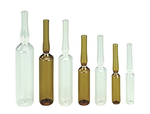 neoLab 3-1260 Spießampullen aus Fiolax Klarglas, 2 mL, 72 mm x 10,75 mm (646-er Pack)