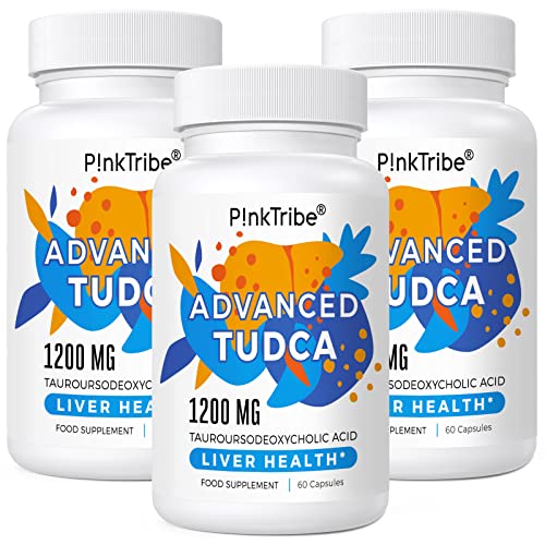 TUDCA Supplement 1200mg pro Portion, (3 Pack) 180 Kapseln, Ultra Strength Tauroursodeoxycholic Acid, Advanced Formula Suitable for Vegetarian