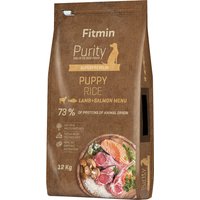 Fitmin 12kg Purity Dog Rice Puppy Lamb & Salmon glutenfreies Welpenfutter