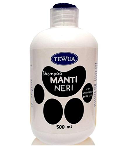 Tewua Shampoo für schwarze und dunkle Haut für Hunde und Katzen mit dunklem Fell, 500 ml