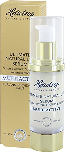 HELIOTROP Naturkosmetik MULTIACTIVE Ultimate Natural Lift Serum, 7-Effekt Hyaluron, Für eine spürbar gestraffte Haut, Jugendlicheres Aussehen, Samtig-zartes Hautgefühl, 30ml